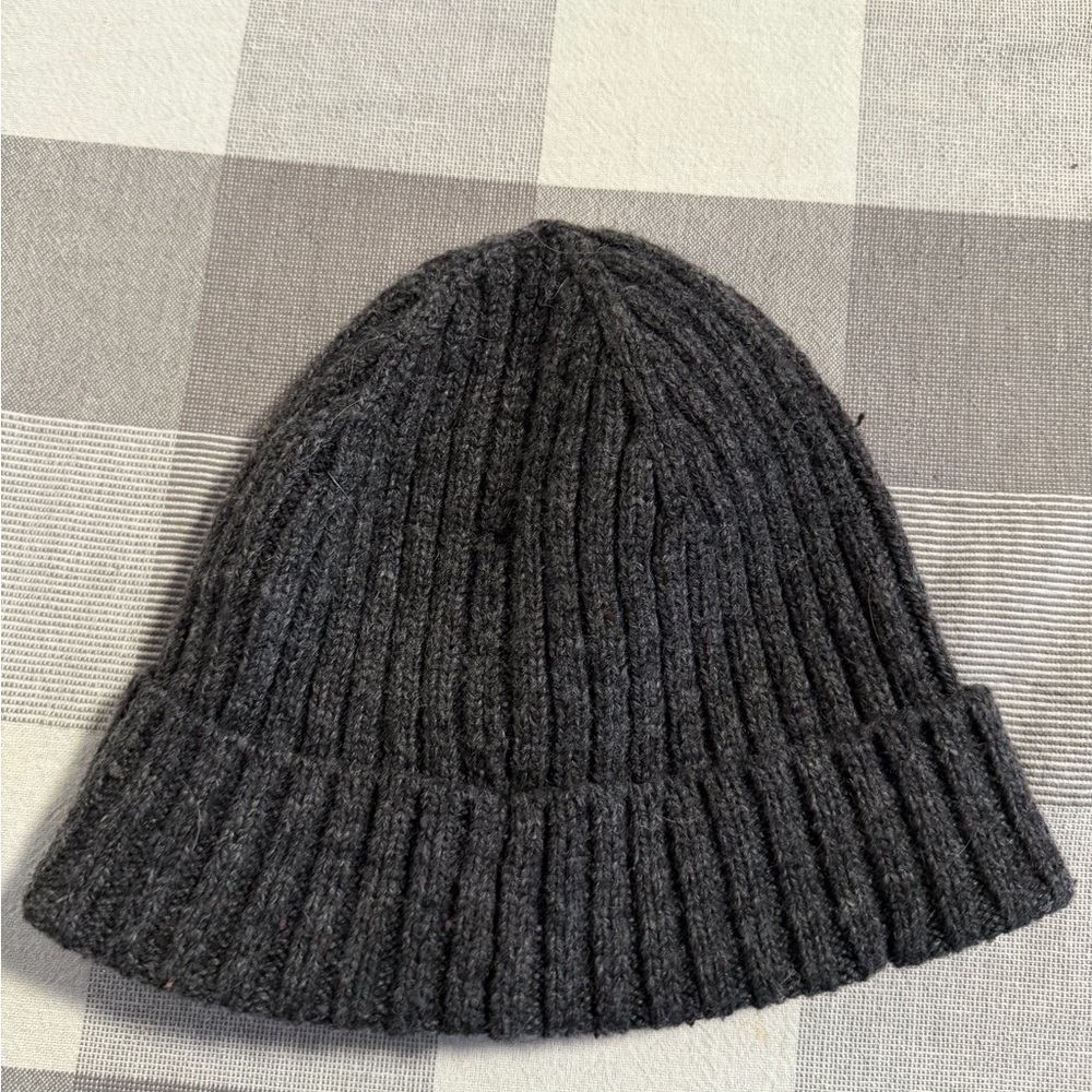 Line of Trade Grey Wool Blend Beanie Winter Watch Cap